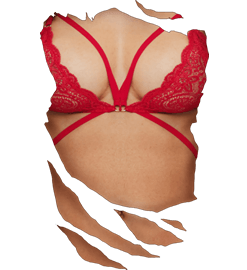 Alternative view of Red Bra